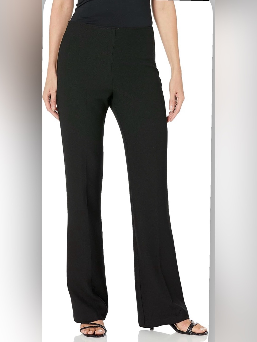 Trina Turk Chimayo Black Flare Pants Tailored Dress Pants NWT Size 8
